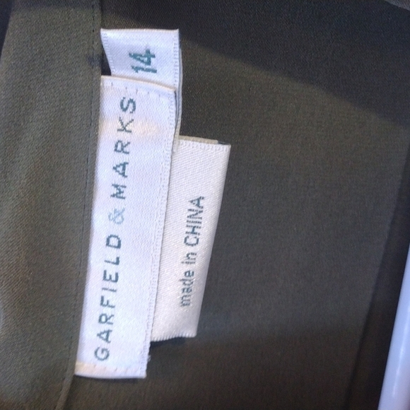 garfield & Marks Silk Shirt US 14 NWOT - Picture 4 of 5